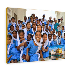 Printed in USA - Canvas Gallery Wraps - The Golden Temple School  in Amritsar, Punjab -  India - Sikhsm