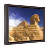 Horizontal Framed Premium Gallery Wrap Canvas - The Great Sphinx of Giza - Egypt - Ancient religions