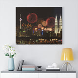 Printed in USA - Canvas Gallery Wraps - Celebrations in Kuala Lumpur  Malaysia - Federal Territory Mosque - Islam