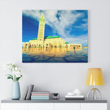 Printed in USA - Canvas Gallery Wraps - Exterior of Hassan II Mosque - CASABLANCA - Morocco, Africa Islam