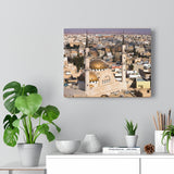 Printed in USA - Canvas Gallery Wraps -  Madaba in Jordan with the Central Mosque - Islam