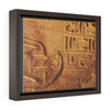 Horizontal Framed Premium Gallery Wrap Canvas -  Ancient Egypt hieroglyphs in Luxor  - Egypt - Ancient religions
