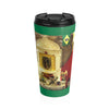 Stainless Steel Travel Mug - Vaso de acero - Celebracion en Querétaro -  Our Lady of Guadalupe, also known as the Virgen of Guadalupe - Mexico - Catholicism
