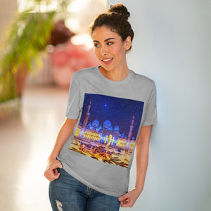 Organic Creator T-shirt - EU Print - Unisex -  Shikh Zayed Grand mosque in Abu Dhabi - UAE - ISLAM