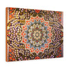 Printed in USA - Canvas Gallery Wraps  for Home Decor Tiles  - Central fragment of beautiful oriental persian carpet - Iran