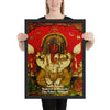 Framed poster - Lord Ganesha - City Palace, Udaipur - Remover of Obstacles - Hinduism -  India