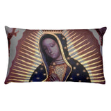 Premium Pillow - Closeup of painting of  the Virgin of Guadalupe - Mexico - Christianity
