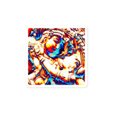 Bubble-free stickers - Radha-Krishna eternal Love - Hinduism