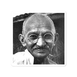 Bubble-free stickers - Mahatma Ghandi - the power of Non-Violence and Truth - Hinduism