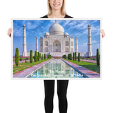 Framed poster - Taj Majal  The Jewel of Muslim  art in India - Islam and Hinduism
