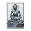 Framed poster Buddha performing acetic practices and fasting - Buddhism - India