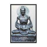 Framed poster Buddha performing acetic practices and fasting - Buddhism - India