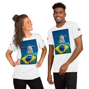 Bella Canvas 3001 UX - Short-Sleeve Unisex T-Shirt - Cristo Redentor - Rio de Janeiro - Brasil - South America - Catholicism