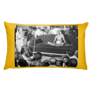 Premium Pillow - Sri Ramana Maharashi - Luminous Satsang in silence - Hinduism