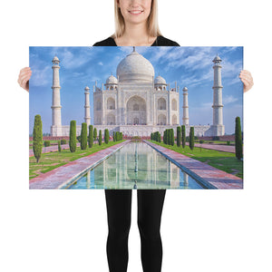 Canvas  - The Taj Majal  - The Jewel of Muslim  art in India - Islam and Hinduism