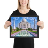 Framed poster - Taj Majal  The Jewel of Muslim  art in India - Islam and Hinduism