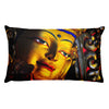 Premium Pillow - Tibetan Bodhisattva  - Buddha blessings of Happiness for All - Buddhism