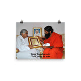 Poster - Baba Ramdev visits  Dadi Janki in 2010 - India - Hinduism