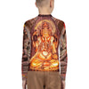 Youth Rash Guard - Ganesha images on front/back and arms - Blessings and protection - Hinduism