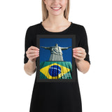 Framed poster - Cristo Redentor - Rio de Janeiro - Brasil - South America - Catholicism