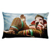 Premium Pillow - Ganesha giving Blessings of success for all - Hinduism