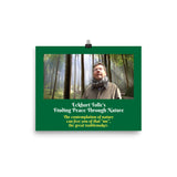 Poster - Eckhart Tolle - German Mystic - Self Inquiry - Nature