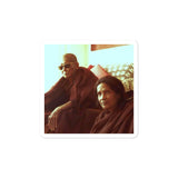 Bubble-free stickers - The Arhat Venerable Taungpulo Sayadaw and Rina - of Burma - Theravada Buddhism