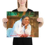 Poster-  Mātā Amritānandamayī - Bhakti Yoga - Hinduism - India