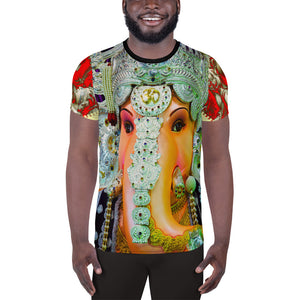 Ganesha - All-Over Print Men's Athletic T-shirt - Awesome impression! - Hinduism