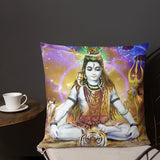 Premium Pillow - Shiva Shankara Yogi in Samadhi - Hinduism