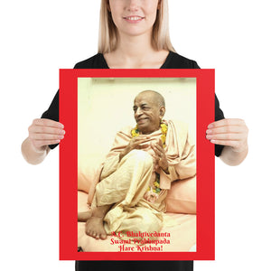 Poster - A.C. Bhaktivedanta Swami Prabhupada - Krishna - Vedanta - India