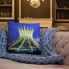 Premium Pillow - Cathedral of Brasília (inside and outside) - Brasil - South America - Catholicism