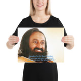 Poster - Gurudev Sri Sri Ravi Shankar - Karma, Kriya and Bhakti Yoga - Hinduism - India