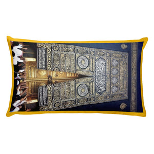 Premium Pillow - The main door of the  Kaaba - Great Mosque of Mecca - Islam
