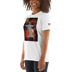 Gildan 64000 UX - Short-Sleeve Unisex T-Shirt - print  - Cristo Redentor - Rio de Janeiro - Brasil - South America - Catholicism