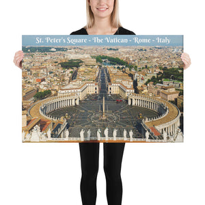 Canvas - St. Peter's Square - The Vatican, Rome, Italy - Catholicism