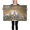 Canvas - Angkor Wat - One of the largest religious monuments - Hinduism and Buddhism - Cambodia