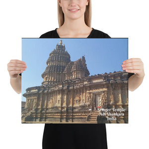 Canvas - Sringeri Temple -  First maṭha  established by  Adi Shankara  - Hinduism - Karnataka - India