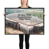 Framed poster - The Glory Dome (in construction) - Abuja - Nigeria - Dunamis International Gospel Centre - Christianity