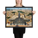 Framed poster - St. Peter's Square - The Vatican, Rome, Italy - Catholicism