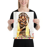 Poster - Lord Ganesh - Intelligence, Prosperity & Fortune - Hinduism - India