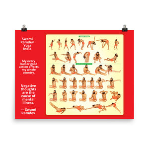 Poster  - Swami Baba Ramdev - India, Yoga, Hinduism