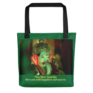 Ganesha - Tote bag - May Shree Ganesha bless you with happiness and success - Hinduism