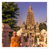 Bubble-free stickers - Bodh Gaya - the holy place of the Buddhas Enlightenment - India - Hinduism - Buddhism