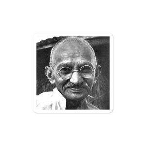 Bubble-free stickers - Mahatma Ghandi - the power of Non-Violence and Truth - Hinduism