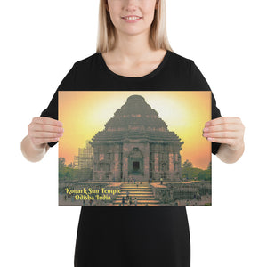 Canvas - Konark Sun Temple - Hindu sun  god Surya - Odisha - India - Hinduism