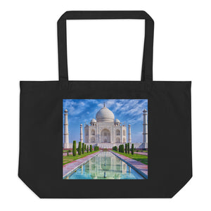 Large organic tote bag - Taj Majal The Jewel of Muslim  art in India - Islam