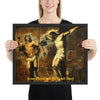 Framed poster - Painting Jesus Christ and the Good Thief - Tiziano Vecellio (Titian) - Italy