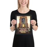 Framed poster - Shrine to the Blessed Carlos Manuel  - Cathedral of San Juan - Puerto Rico - Catholicism