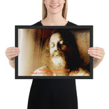 Framed poster - Maharishi Mahesh Yogi - Yoga and Transcendental Mediation - Hinduism - India